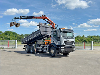 Camião grua, Camião basculante Iveco TRAKKER 410*Kipper 5,20m*ATLAS 165.2E * FUNK/6x4 Iveco TRAKKER 410*Kipper 5,20m*ATLAS 165.2E * FUNK/6x4: foto 2