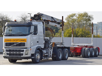 Camião de transporte de madeira, Camião grua Volvo FH 520 * EPSILON E260L83 * Anhänger /6x4: foto 3