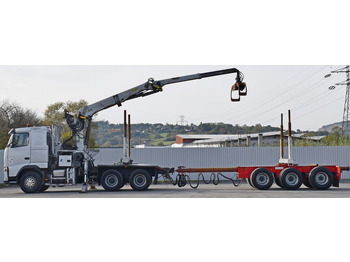 Camião de transporte de madeira, Camião grua Volvo FH 520 * EPSILON E260L83 * Anhänger /6x4: foto 5