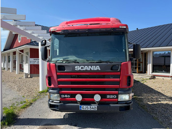 Camião de caixa aberta/ Plataforma, Camião grua Scania P94D: foto 2