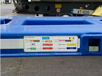 Semi-reboque transportador de contêineres/ Caixa móvel New D-TEC CONTAINER CHASSIS PM-3-SSliding: foto 3