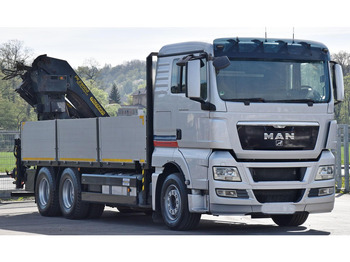 Camião de caixa aberta/ Plataforma, Camião grua MAN TGX 26.440 Pritsche 6,40 m* PK 29002+FUNK *6x4: foto 3 Camião de caixa aberta/ Plataforma, Camião grua MAN TGX 26.440 Pritsche 6,40 m* PK 29002+FUNK *6x4: foto 3