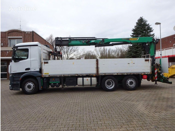 Camião de caixa aberta/ Plataforma, Camião grua Mercedes-Benz Antos 2543 - Flatbed+crane 6x2: foto 4 Camião de caixa aberta/ Plataforma, Camião grua Mercedes-Benz Antos 2543 - Flatbed+crane 6x2: foto 4