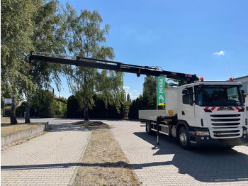 Camião de caixa aberta/ Plataforma, Camião grua Scania G 380 Pritsche Kran Hiab 122B: foto 4