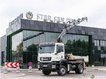 Camião basculante MAN  TGS 18.360 4x4 HIAB 144 E-4 Crane Kipper: foto 3