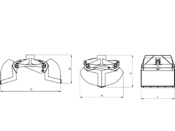 Balde de maxilas para Grua para camião novo Clamshell bucket for digging BV-M 400: foto 3
