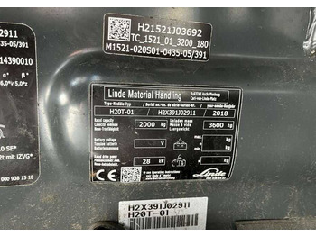 Empilhador a gás Linde H20T-01: foto 4