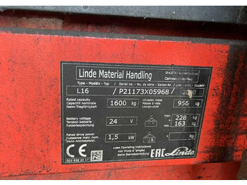 Stacker Linde L16: foto 4