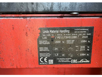 Stacker Linde L16: foto 5