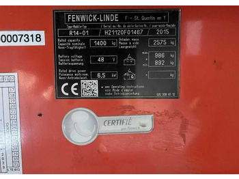 Empilhador retráctil Linde R14: foto 3