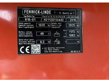 Empilhador retráctil Linde R16: foto 4 Empilhador retráctil Linde R16: foto 4