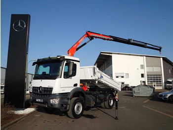 Camião basculante, Camião grua novo Mercedes-Benz Arocs 1832 KK 4x2 Kipper+Kran Fassi F120+Funk: foto 2
