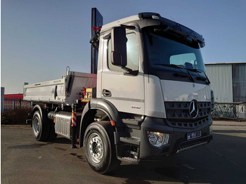 Camião basculante, Camião grua novo Mercedes-Benz Arocs 1832 KK 4x2 Kipper+Kran Fassi F120+Funk: foto 4