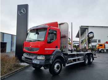 Camião de transporte de madeira RENAULT Kerax 460