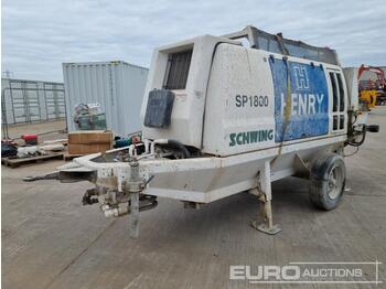 Autobomba de betão 2015 Schwing SP 1800 D-129 KW: foto 1