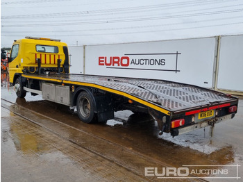 Camião de caixa aberta/ Plataforma para transporte de máquinas pesadas 2016 Mitsubishi Fuso 7C18: foto 3