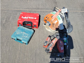 Equipamento de construção Makita Battery Reciprocating Saw, Hilti 110Volt Diamond Core Drill, Hilti Battery Hammer Drill, Hilti Battery Impact Gun, Makita 110Volt Impact Gun, Hilti Battery Drill, Stihl Petrol Backpack Leaf Blo: foto 4