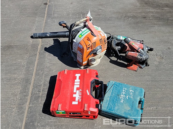 Equipamento de construção Makita Battery Reciprocating Saw, Hilti 110Volt Diamond Core Drill, Hilti Battery Hammer Drill, Hilti Battery Impact Gun, Makita 110Volt Impact Gun, Hilti Battery Drill, Stihl Petrol Backpack Leaf Blo: foto 2