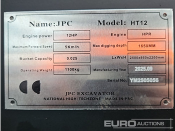 Mini escavadeira JPC