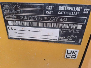 Escavadora de rastos CAT 315: foto 5