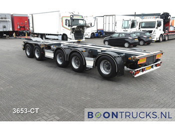 Semi-reboque transportador de contêineres/ Caixa móvel D-Tec CT-60-05D COMBITRAILER | 2x20-30-40-45ft HC * 3x STEERING * 3x LIFT AXLE * NL TRAILER: foto 3