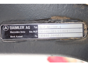 Eixo dianteiro para Camião AXA FATA MERCEDES ACTROS HYDRODRIVE FA-7,5H-C22,5 A9603311701, X311001423, A9605530104: foto 3