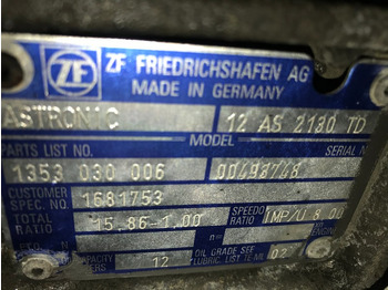 Caixa de velocidade para Camião CUTIE DE VITEZE ZF 12 AS 2130 TD R=15,86-1,00: foto 3 Caixa de velocidade para Camião CUTIE DE VITEZE ZF 12 AS 2130 TD R=15,86-1,00: foto 3