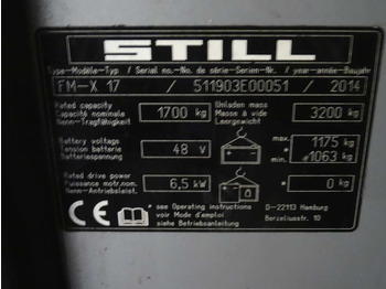 Empilhador retráctil Still FM-X17: foto 5