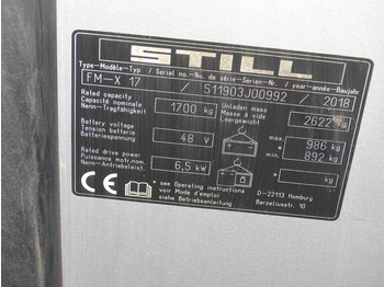 Empilhador retráctil Still FM-X17: foto 5 Empilhador retráctil Still FM-X17: foto 5