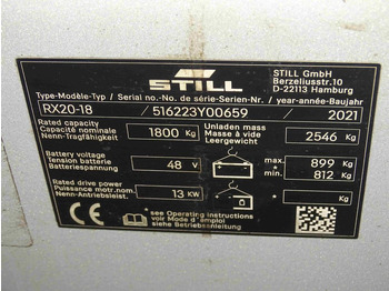 Empilhador elétrico Still RX20-18: foto 5