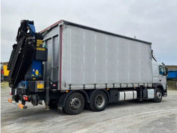 Camião grua, Camião de lona Volvo FM 420 6x2 Pritsche Heckkran 27m/t,Funk,Jib ,E6: foto 3