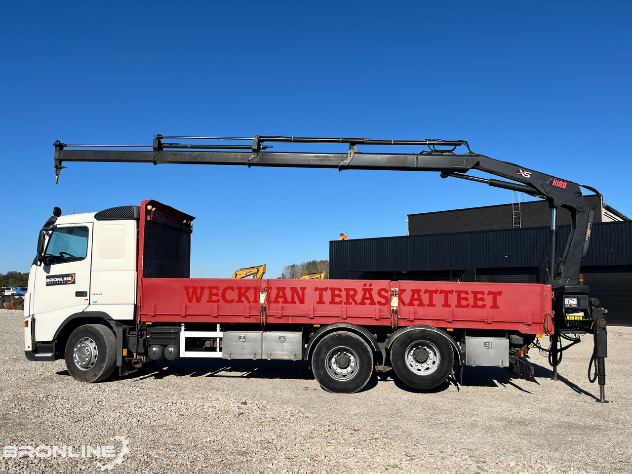 2006 Volvo FH 440 6x2 Flatbed + Crane - Camião de caixa aberta/ Plataforma, Camião grua: foto 5 2006 Volvo FH 440 6x2 Flatbed + Crane - Camião de caixa aberta/ Plataforma, Camião grua: foto 5