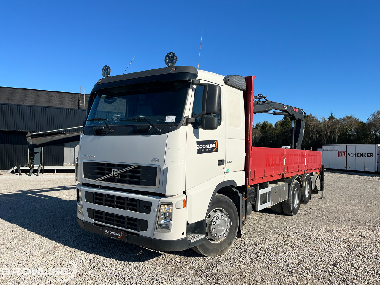 2006 Volvo FH 440 6x2 Flatbed + Crane - Camião de caixa aberta/ Plataforma, Camião grua: foto 3 2006 Volvo FH 440 6x2 Flatbed + Crane - Camião de caixa aberta/ Plataforma, Camião grua: foto 3