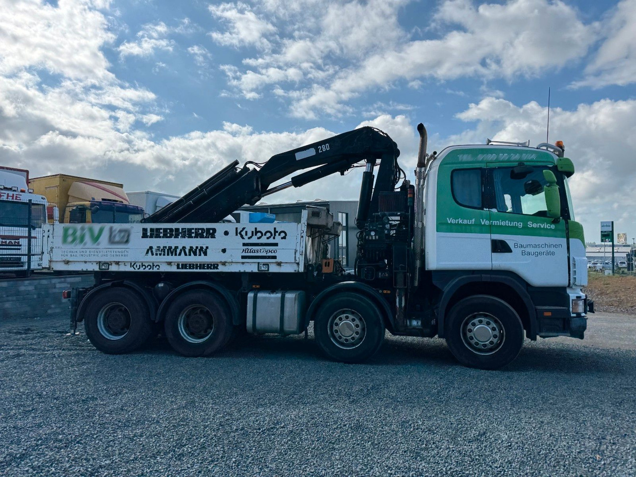 Scania 164G 580 V8 Kran Hiab 280 Retarder Sattelplatte Scania 164G 580 V8 Kran Hiab 280 Retarder Sattelplatte - Camião de caixa aberta/ Plataforma, Camião grua: foto 5 Scania 164G 580 V8 Kran Hiab 280 Retarder Sattelplatte Scania 164G 580 V8 Kran Hiab 280 Retarder Sattelplatte - Camião de caixa aberta/ Plataforma, Camião grua: foto 5