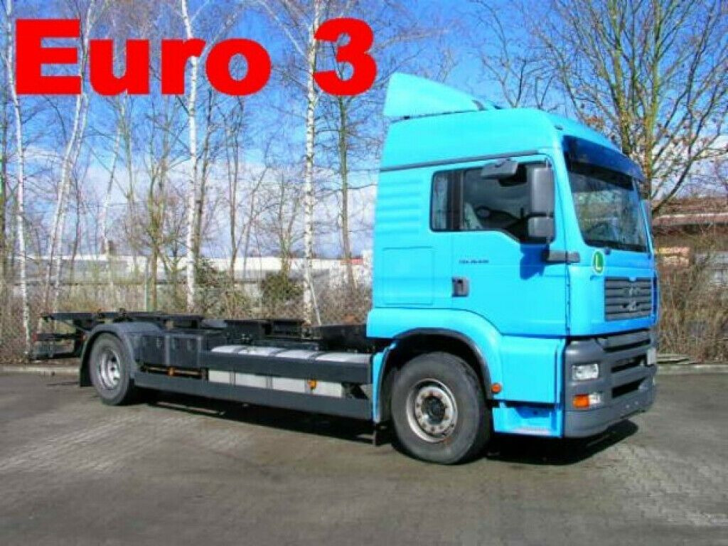 MAN 18.410 TGA2 Achs BDF- LKW - Camião transportador de contêineres/ Caixa móvel: foto 1 MAN 18.410 TGA2 Achs BDF- LKW - Camião transportador de contêineres/ Caixa móvel: foto 1