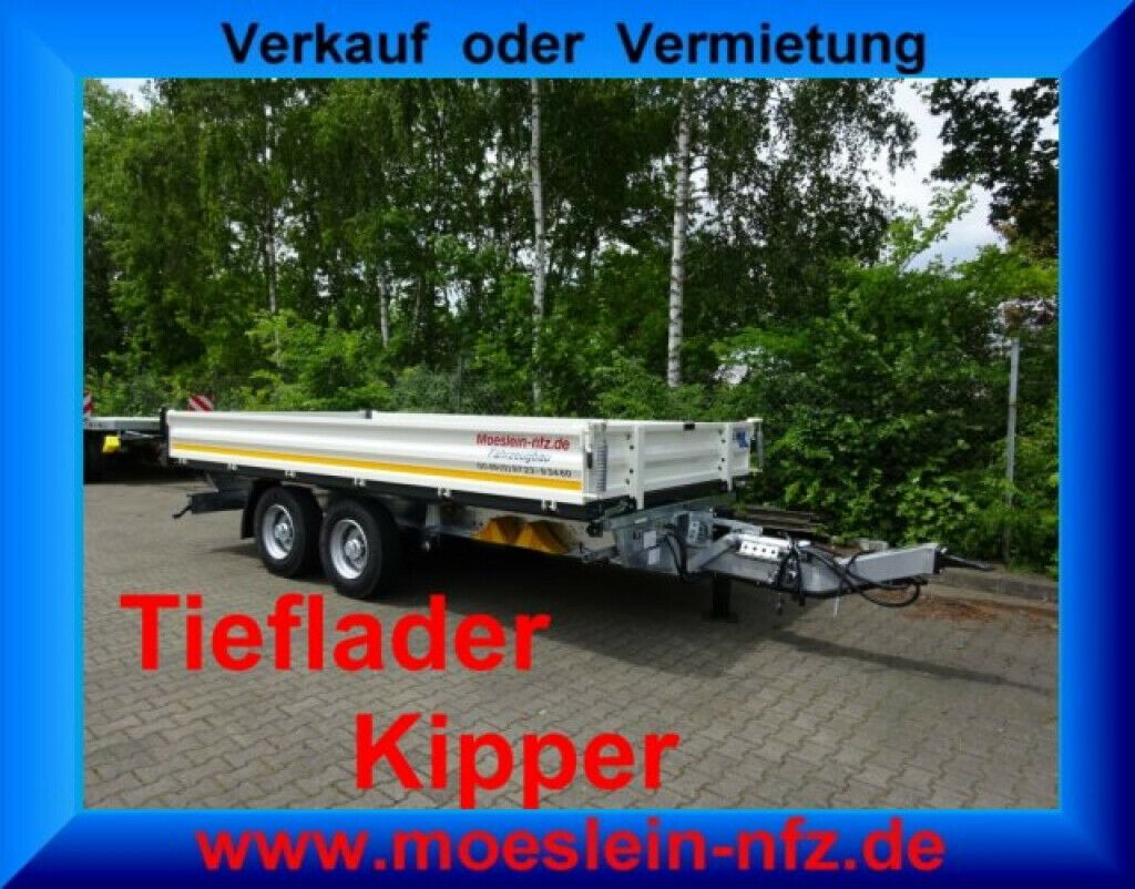 Möslein 13 t Tandem 3- Seitenkipper Tieflader-- Neufahr - Reboque basculante: foto 2 Möslein 13 t Tandem 3- Seitenkipper Tieflader-- Neufahr - Reboque basculante: foto 2