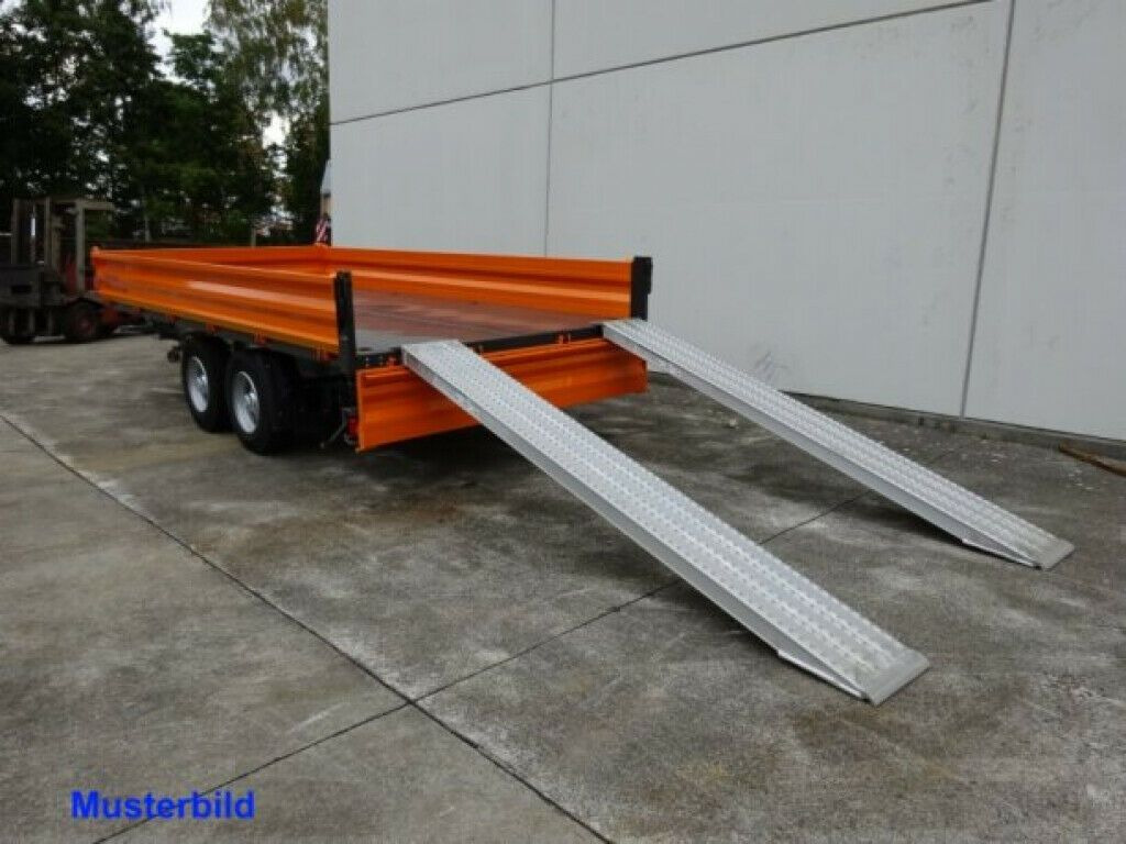 Reboque basculante Möslein  13 t Tandem 3- Seitenkipper Tieflader-- Neufahr: foto 12