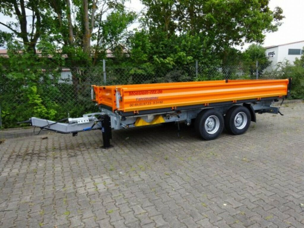 Reboque basculante Möslein  13 t Tandem 3- Seitenkipper Tieflader-- Neufahr: foto 7