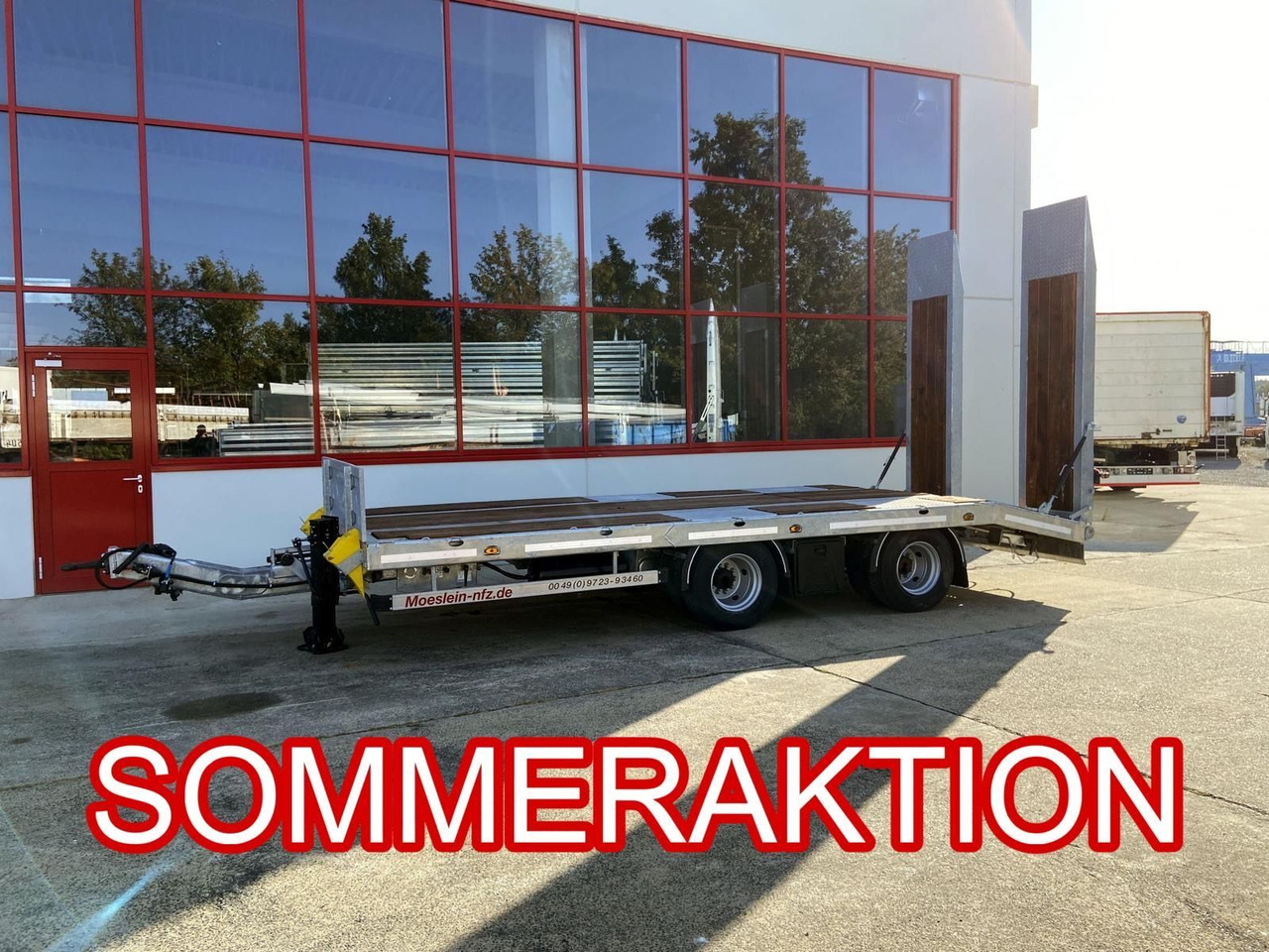 Möslein 21 t Tandemtieflader, Luftgefedert, NEU - Reboque baixa: foto 1 Möslein 21 t Tandemtieflader, Luftgefedert, NEU - Reboque baixa: foto 1