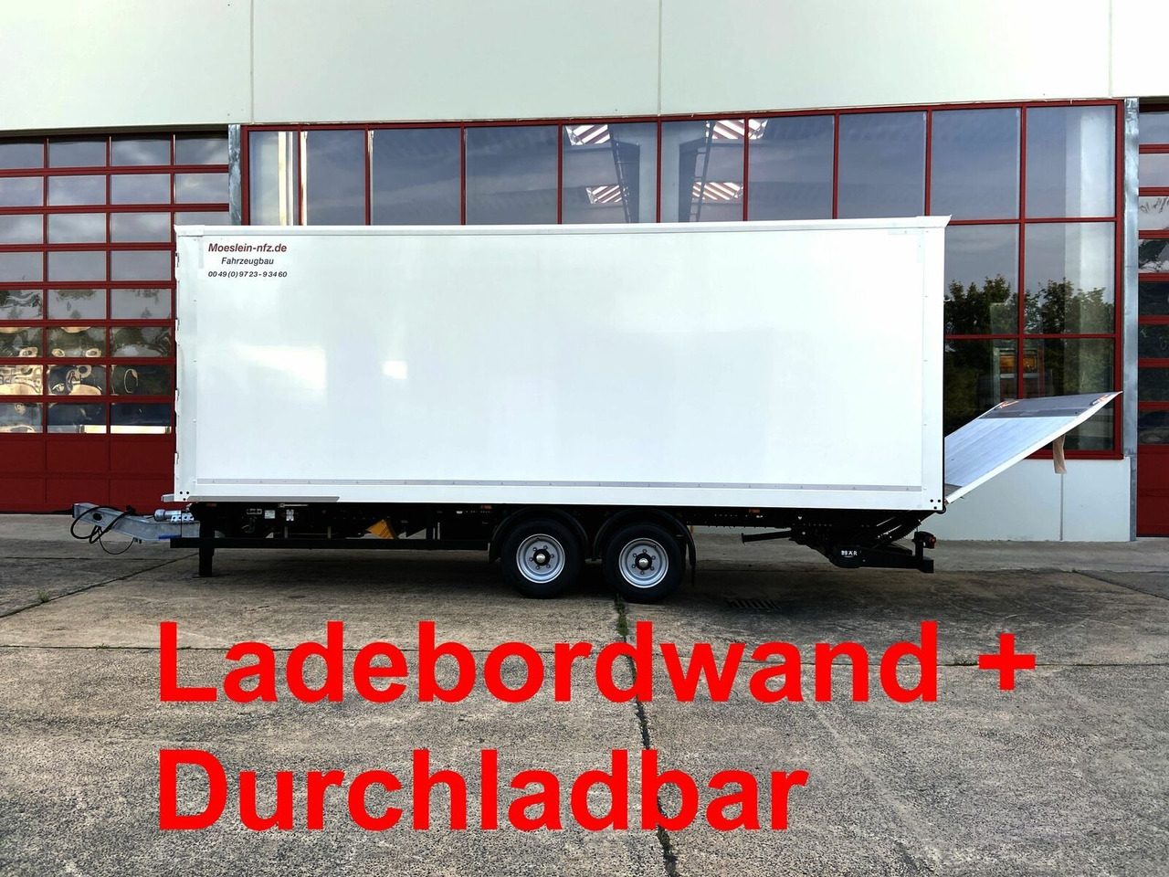 Möslein NEUER Tandem Koffer, Ladebordwand+ Durchladbar - Reboque furgão: foto 1 Möslein NEUER Tandem Koffer, Ladebordwand+ Durchladbar - Reboque furgão: foto 1