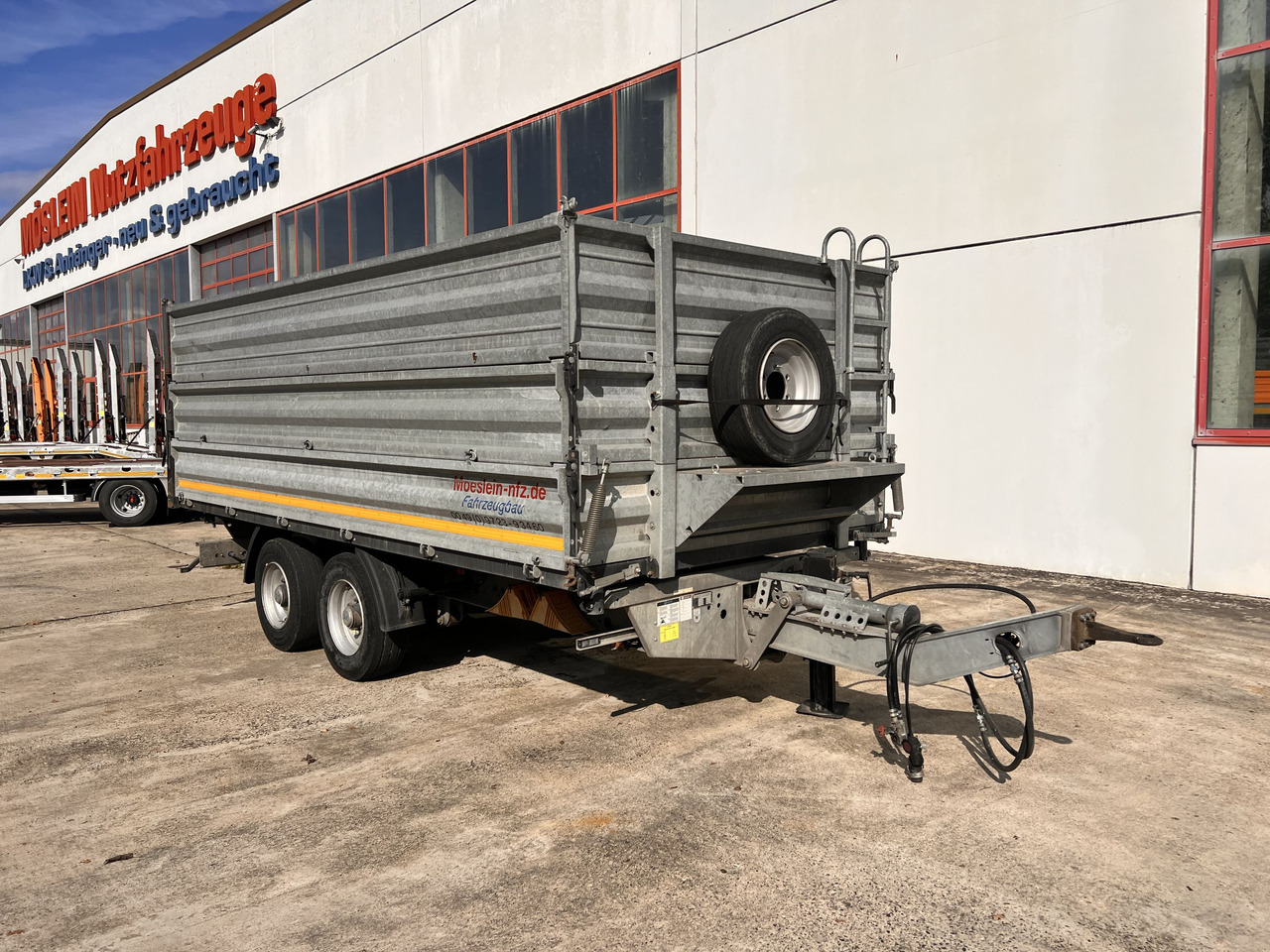 Möslein TDS 13 Schwebheim  13 t Tandemkipper- Tieflader, Aufsatzbordwände - Reboque basculante: foto 5 Möslein TDS 13 Schwebheim  13 t Tandemkipper- Tieflader, Aufsatzbordwände - Reboque basculante: foto 5