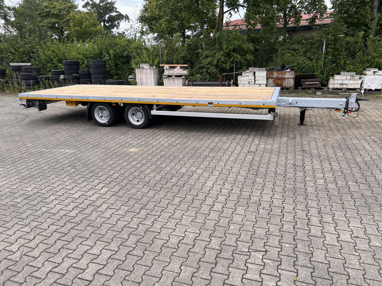 Reboque plataforma/ Caixa aberta novo Möslein THT 14-G 7,20 L ausziehbar  13,9 t Tandemanhänger- Tieflader, ausziehbarLuftgefedert: foto 6