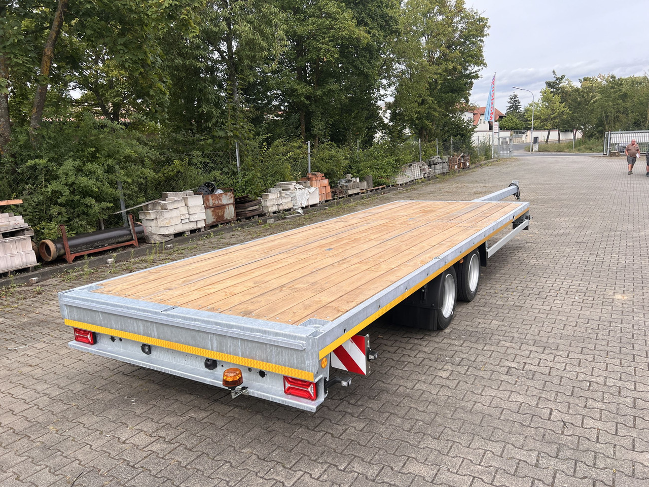 Reboque plataforma/ Caixa aberta novo Möslein THT 14-G 7,20 L ausziehbar  13,9 t Tandemanhänger- Tieflader, ausziehbarLuftgefedert: foto 10