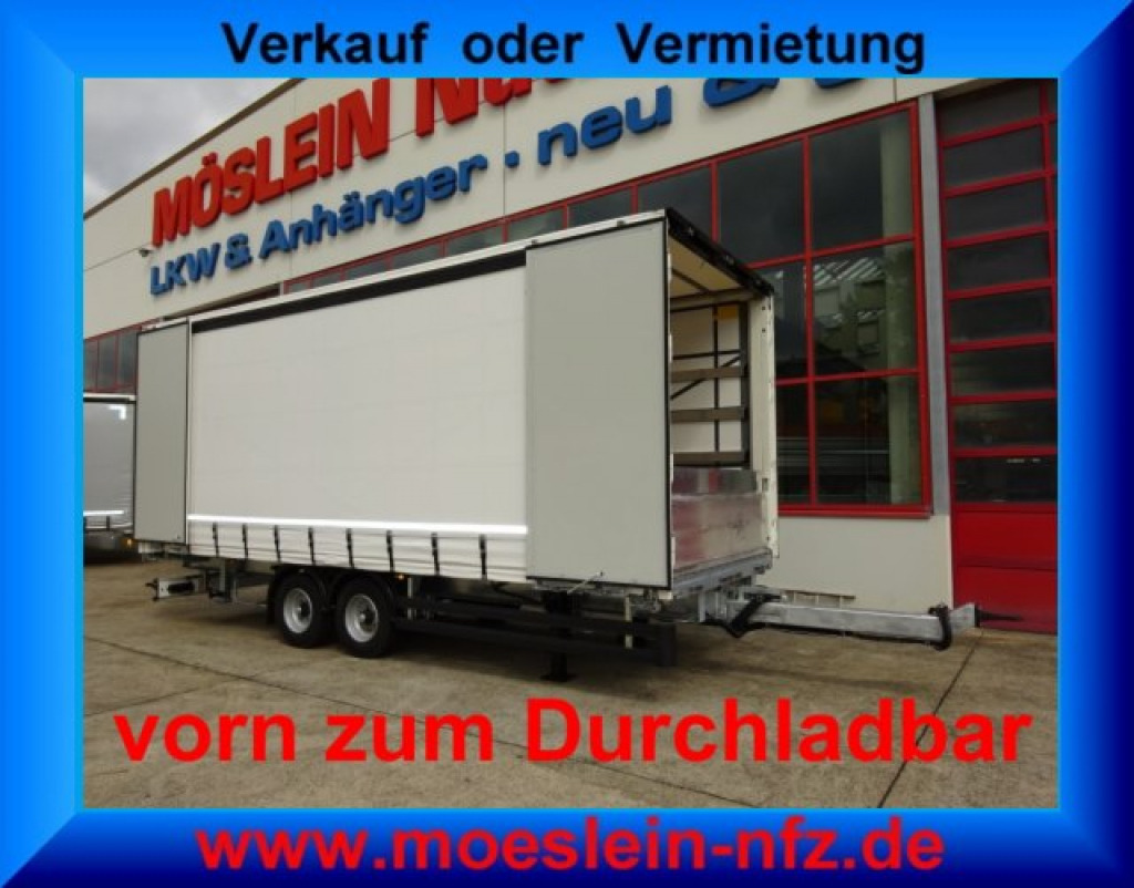 Möslein TPW 105 D Schwebheim Tandem- Planenanhänger Durchladen - Reboque de lona: foto 1 Möslein TPW 105 D Schwebheim Tandem- Planenanhänger Durchladen - Reboque de lona: foto 1
