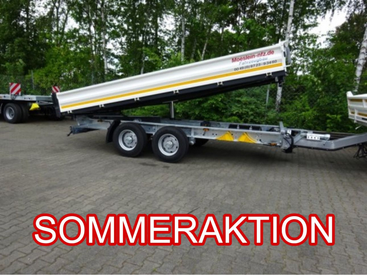 Möslein TTD 11 Weiß neuer Tandem 3- Seitenkipper Tieflader-- Neufahrzeug -- - Reboque basculante: foto 1 Möslein TTD 11 Weiß neuer Tandem 3- Seitenkipper Tieflader-- Neufahrzeug -- - Reboque basculante: foto 1