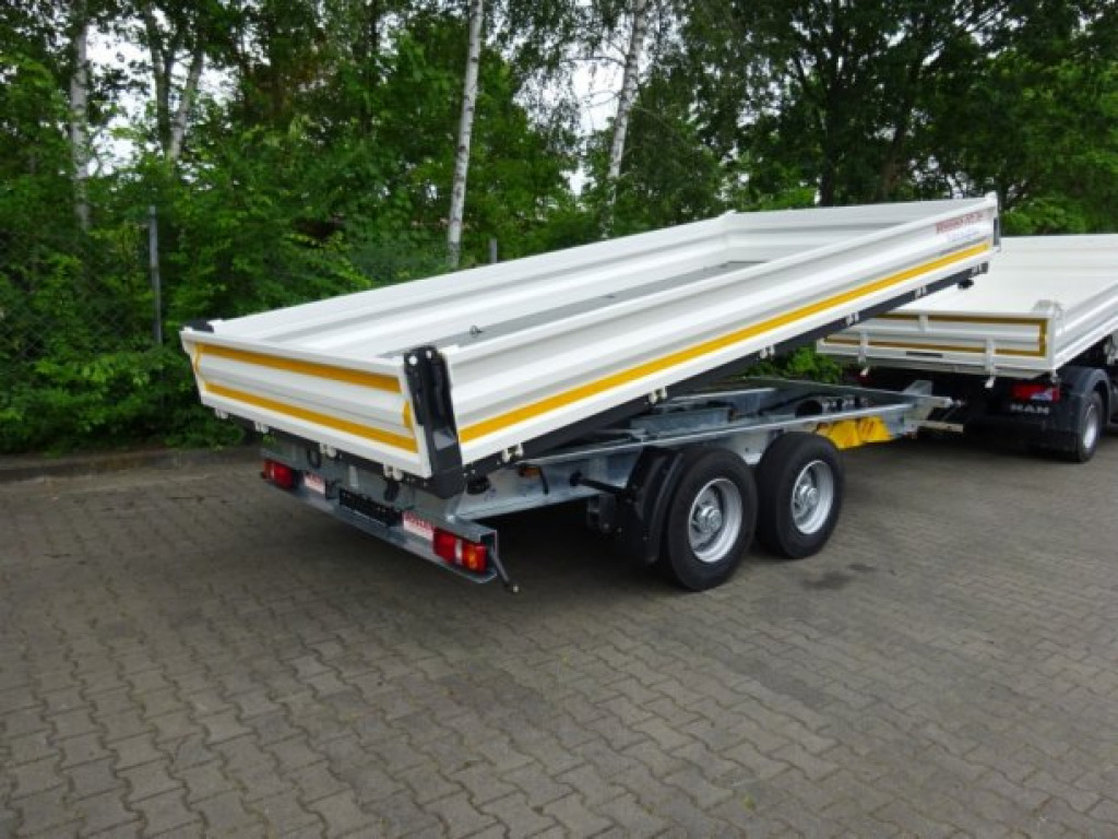 Reboque basculante novo Möslein TTD 11 Weiß  neuer Tandem 3- Seitenkipper Tieflader-- Neufahrzeug --: foto 9