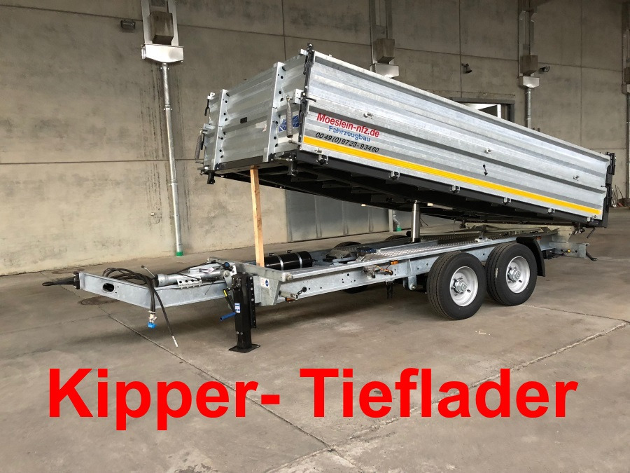 Möslein TTD11- BA Verzinkt neuer Tandem 3- Seitenkipper Tiefladermit Bordwand- Aufsatz-- Neufahrzeug -- - Reboque basculante: foto 1 Möslein TTD11- BA Verzinkt neuer Tandem 3- Seitenkipper Tiefladermit Bordwand- Aufsatz-- Neufahrzeug -- - Reboque basculante: foto 1