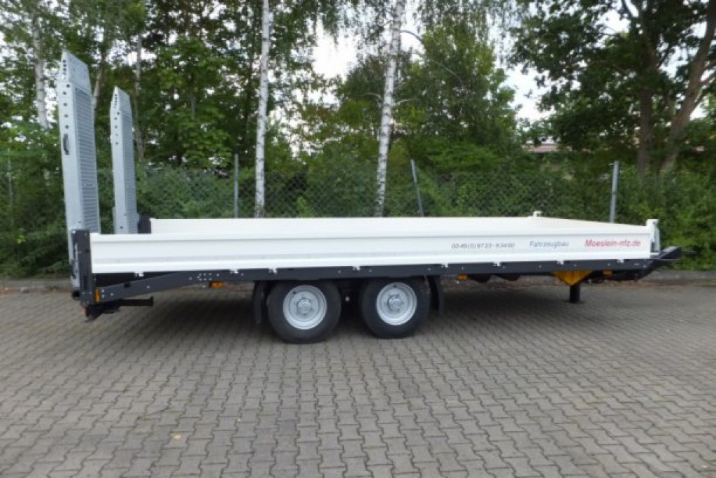 Reboque baixa para transporte de máquinas pesadas novo Möslein TTT 13- 6,28 Weiß  Neuer Tandemtieflader 13 t GG: foto 8