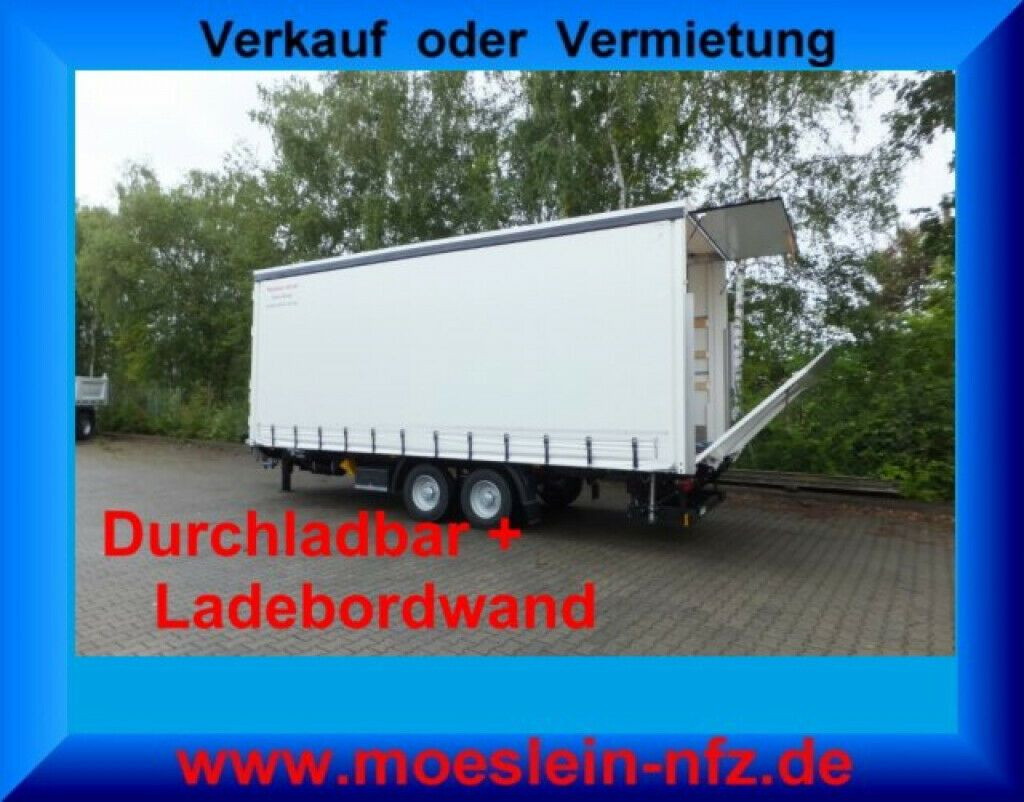 Möslein neuer Planenanhänger, Ladebordwand + Durchladba - Reboque de lona: foto 1 Möslein neuer Planenanhänger, Ladebordwand + Durchladba - Reboque de lona: foto 1