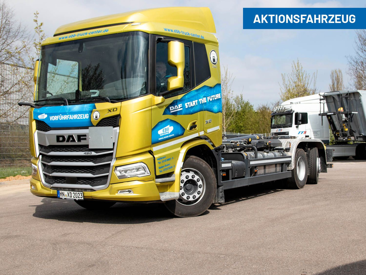 DAF FAN XD 450 SL Meiller Abrollkipper DAF FAN XD 450 SL Meiller Abrollkipper - Camião polibenne: foto 1 DAF FAN XD 450 SL Meiller Abrollkipper DAF FAN XD 450 SL Meiller Abrollkipper - Camião polibenne: foto 1